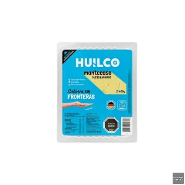 QUESO MANTECOSO LAMINADO HUILCO 400 GRS.
