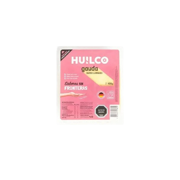 QUESO GAUDA LAMINADO HUILCO 400 GRS