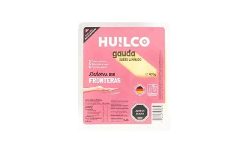 QUESO GAUDA LAMINADO HUILCO 400 GRS