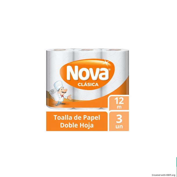 TOLLA NOVA CLÁSICA 3 UNIDADES