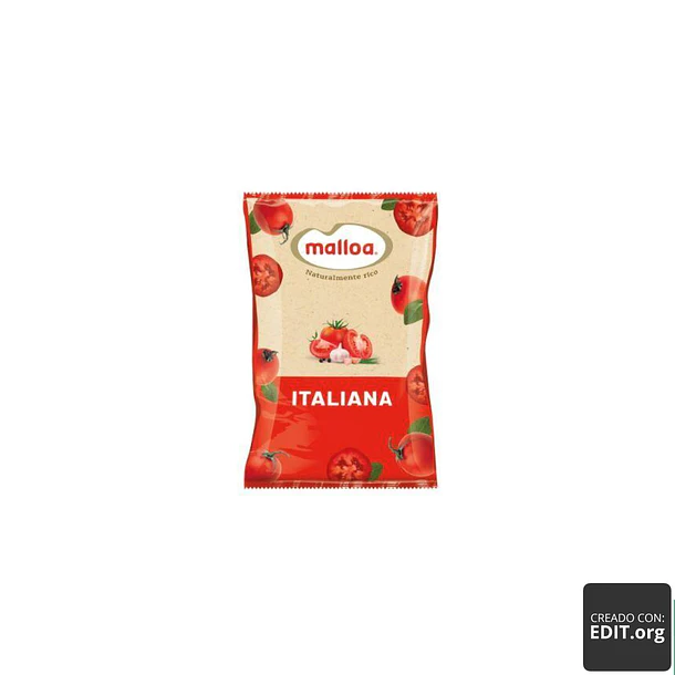SALSA DE TOMATE ITALIANA MALLOA 200 GRS.