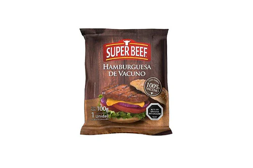 HAMBURGUESA DE VACUNO SUPER BEEF 100 GRS