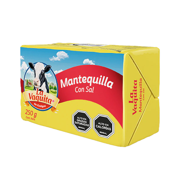 MANTEQUILLA CON SAL LA VAQUITA 250 GRS.