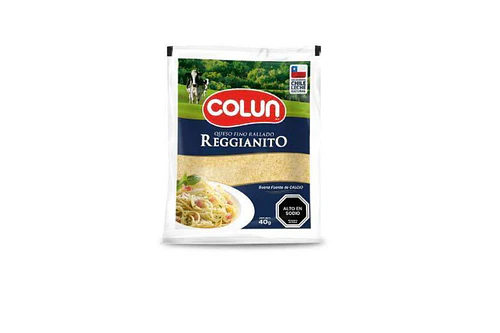QUESO FINO RALLADO REGGIANITO COLÚN 40 GRS.