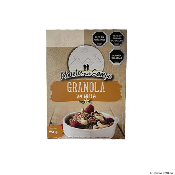 GRANOLA VAINILLA ABUELOS DEL CAMPO 250 GRS.