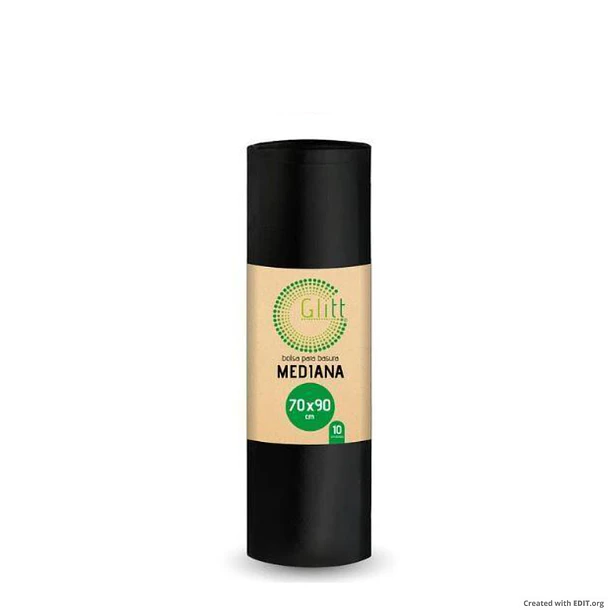 ROLLO 10 BOLSAS DE BASURA MEDIANA 70 X 90 GLITT 
