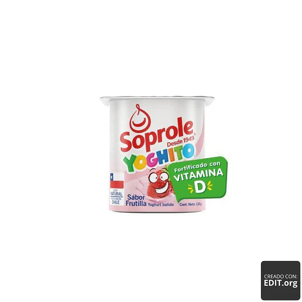 YOGHURT YOGHITO SOPROLE FRUTILLA 120 GRS.