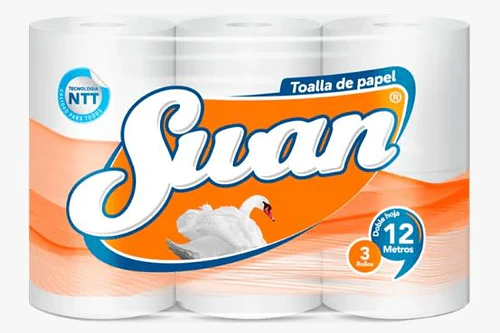 PAPEL ABSORVENTE 3 ROLLOS SWAN CLÁSICA 