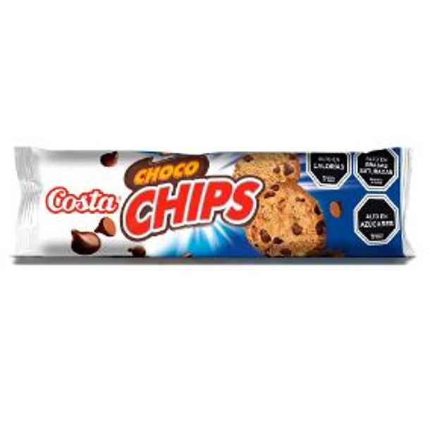 GALLETAS CHOCO CHIPS DE COSTA 125 GRS.