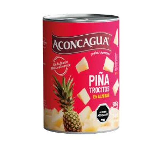 PIÑA EN CONSERVA ACONCAGUA EN TROCITOS 565 GRS.