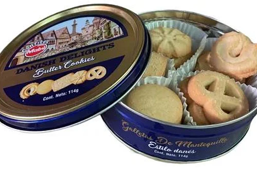 GALLETAS BUTTER COOKIES EN CAJA METÁLICA 114 GRS.