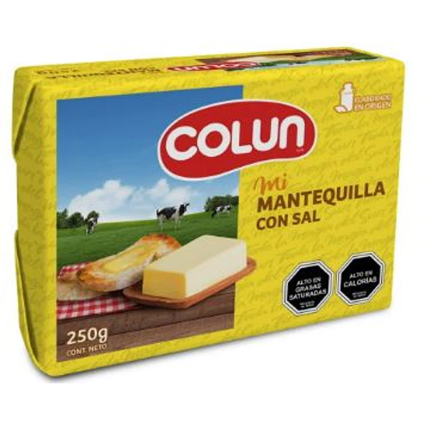 MANTEQUILLA CON SAL COLÚN 250 GRS.