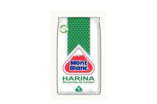 HARINA MONT BLANC SIN POLVOS DE HORNEAR 1 KG