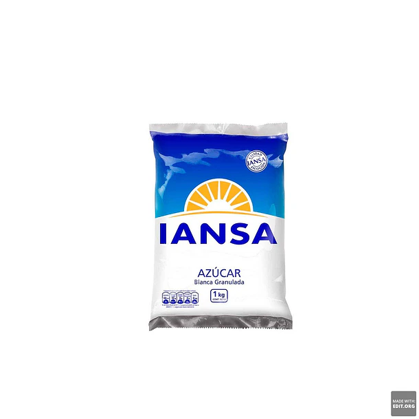 AZÚCAR IANSA  BLANCA GRANIZADA 1 KG.