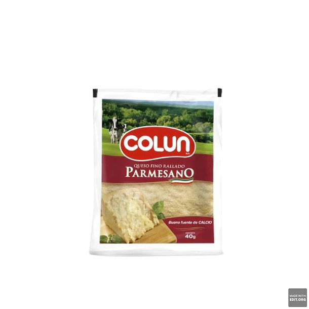 QUESO RALLADO PARMESANO COLÚN 40 GRS.