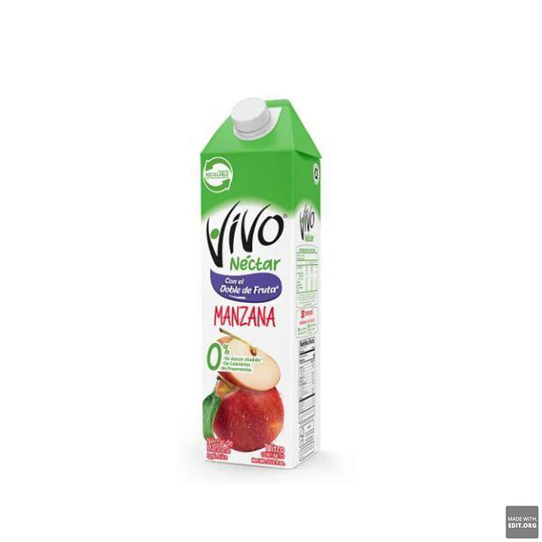 NÉCTAR VIVO MANZANA 1 LT.