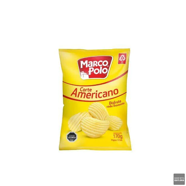 PAPAS FRITAS CORTE AMERICANO 170 GRS.