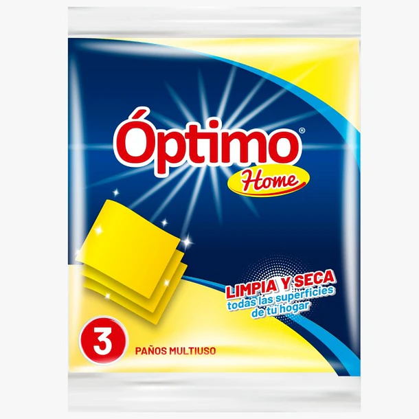 PACK 3 PAÑOS MULTIUSO ÓPTIMO HOME