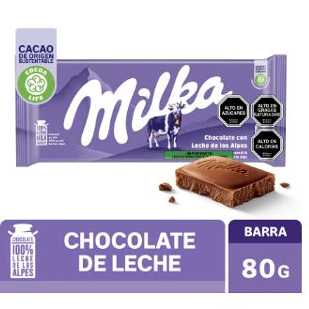 CHOCOLATE MILKA 80 GRS.