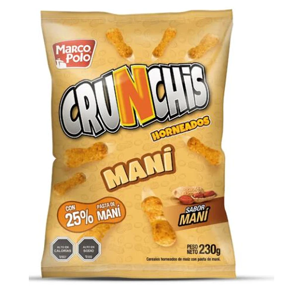 CRUNCHIS MANÍ MARCO POLO 230 GRS.