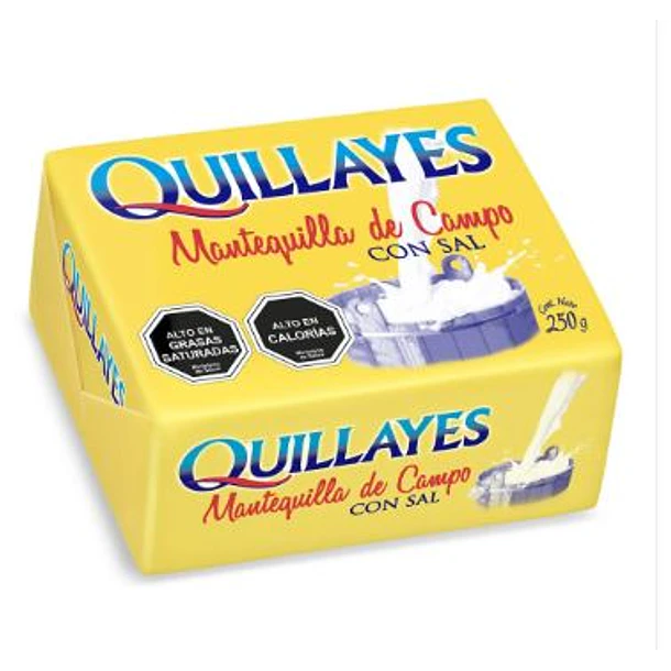 MANTEQUILLA DE CAMPO CON SAL QUILLAYES 250 GRS.