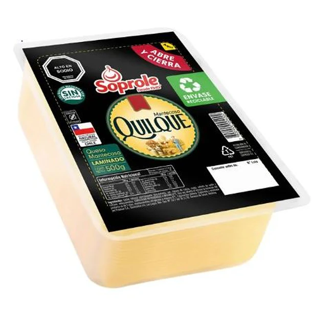 QUESO QUILQUE  LAMINADO SOPROLE 500 GRS.