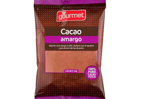 CACAO AMARGO GOURMET 150 GRS.