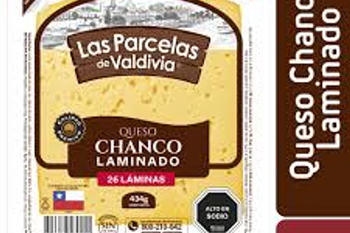 QUESO CHANCO LAS PARCELAS DE VALIDIVIA LAMINADO 434 GRS.