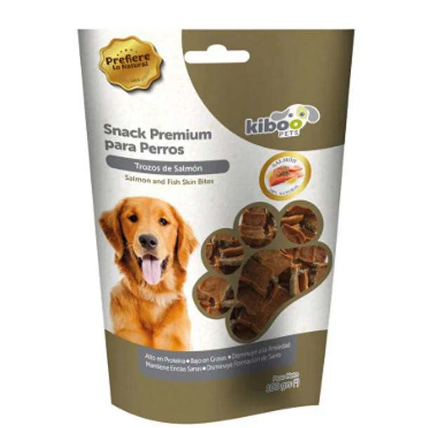Snack Perro Kiboo Pets Trozos de Salmón 100 g