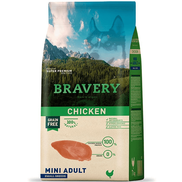 Bravery  Chicken Mini Adult Small Breeds 7 Kilos