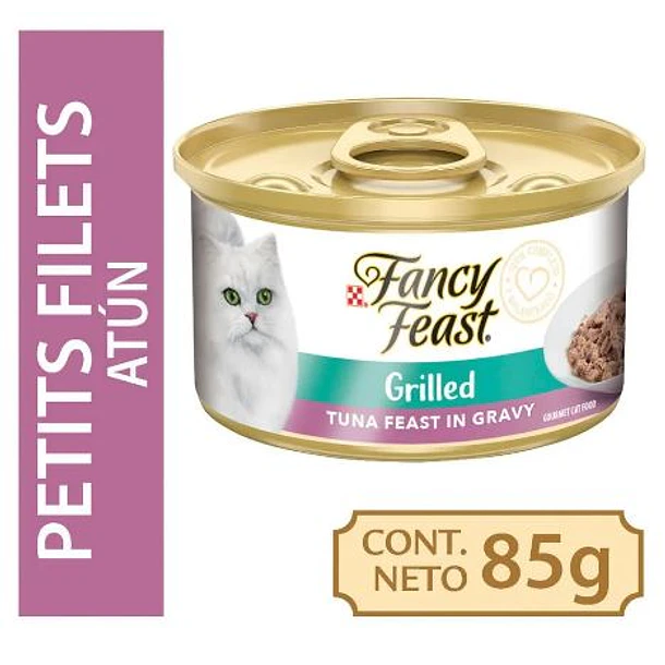 Fancy Feast Petit Filets de Atún Display 8 Latas 85 g
