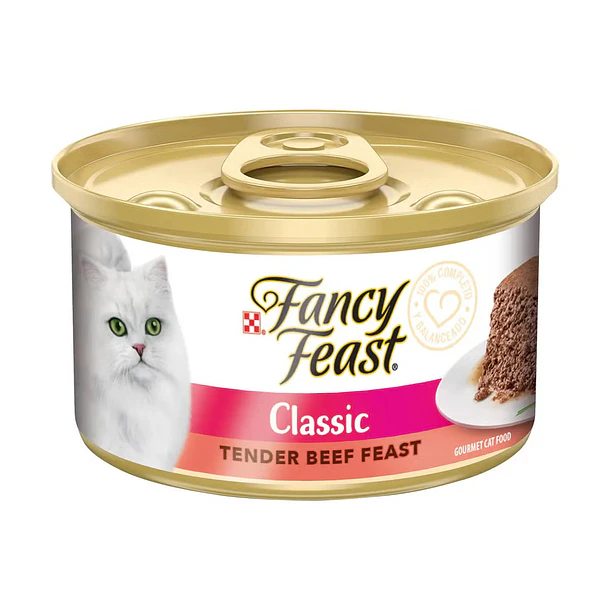 Fancy Feast Mousse con Carne Display 8 Latas 85 g 1