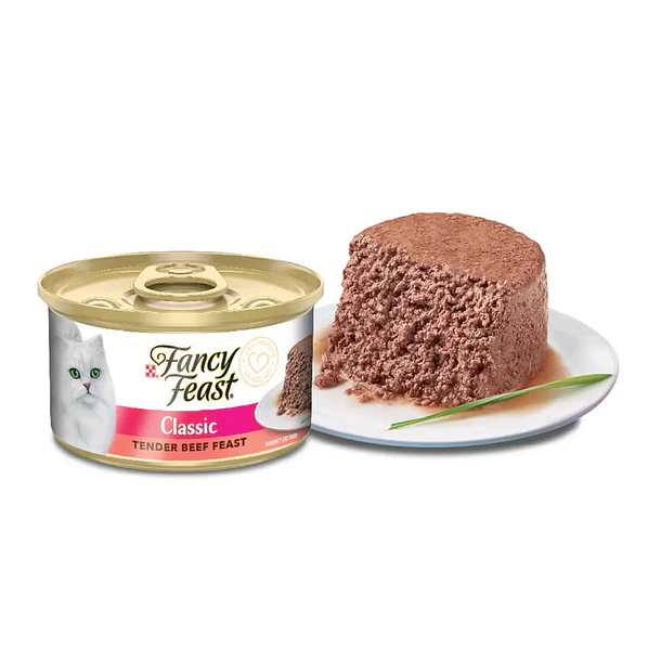 Fancy Feast Mousse con Carne Display 8 Latas 85 g 2