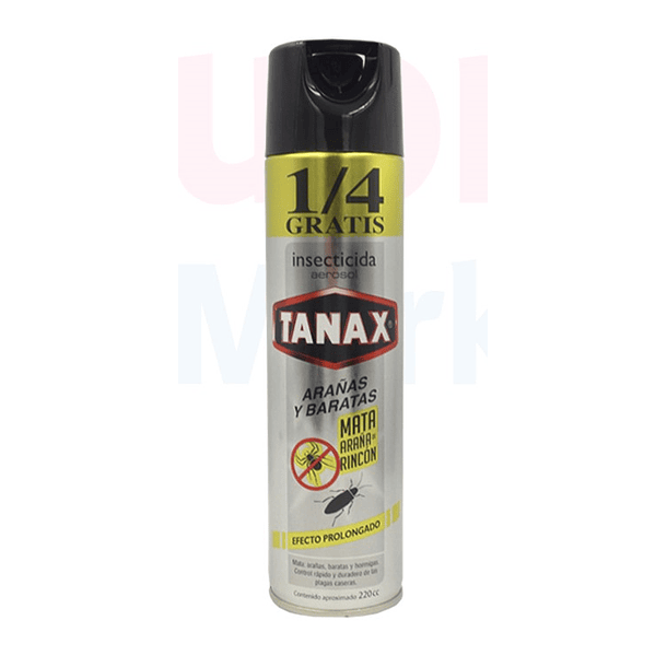 INSECTICIDA TANAX ARAÑAS Y BARATAS 220 CC 