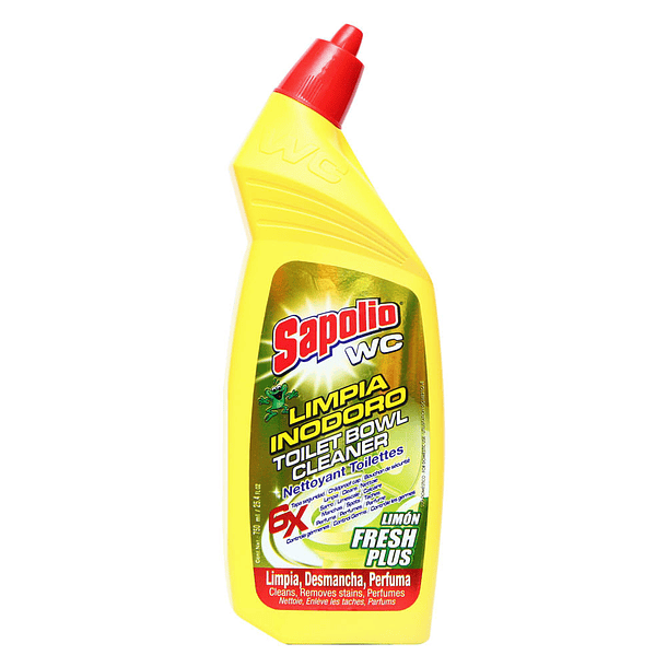 LIMPIA INODORO SAPOLIO FRESH PLUS LIMON 500 ML 