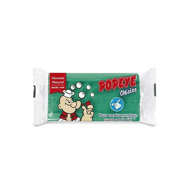 JABON EN BARRA POPEYE CLASICO VERDE 170 GR 