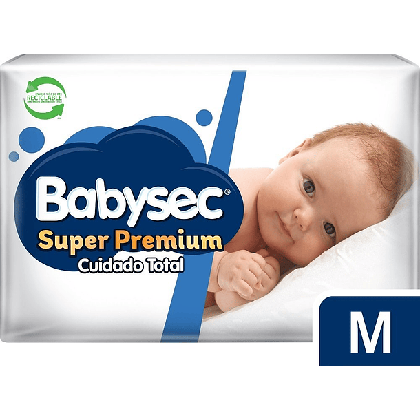 PAÑALES BABYSEC SUPER PREMIUM M 20 UND 