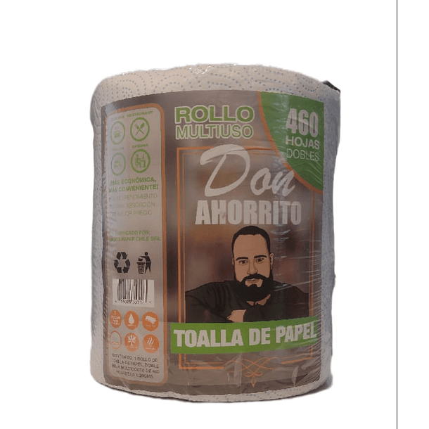 TOALLA DE PAPEL DON AHORRITO 460 HOJAS 