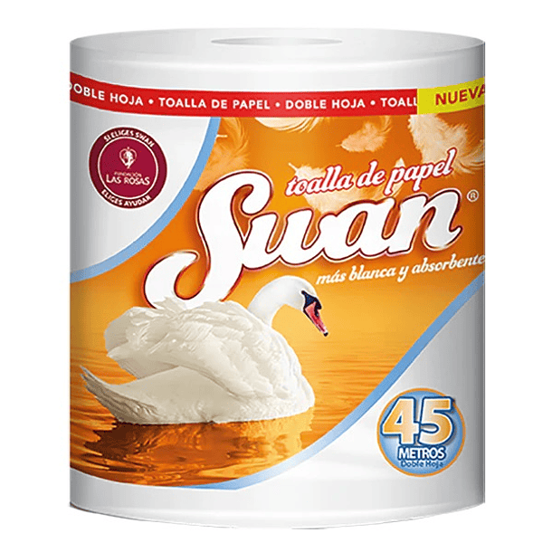 TOALLA DE PAPEL SWAN ROLLO DE 45 MT  