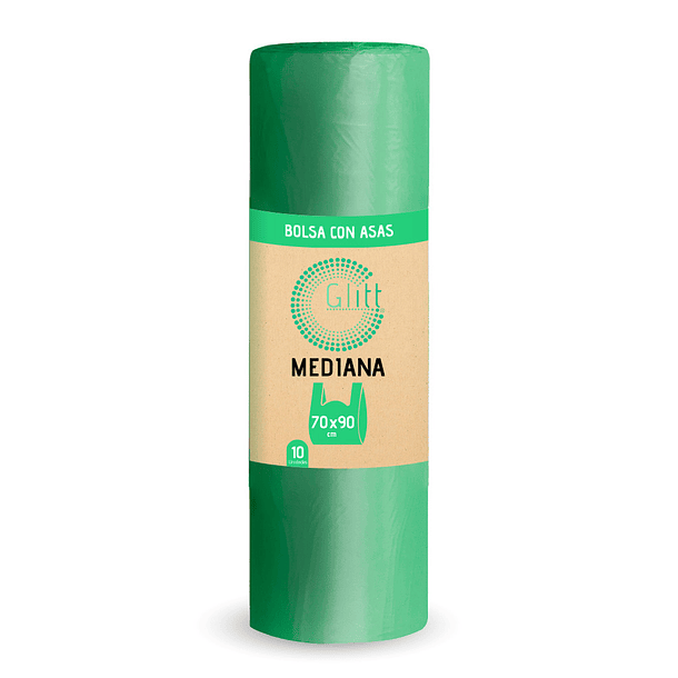 BOLSA DE BASURA CON ASA GLITT 70X90 CM 