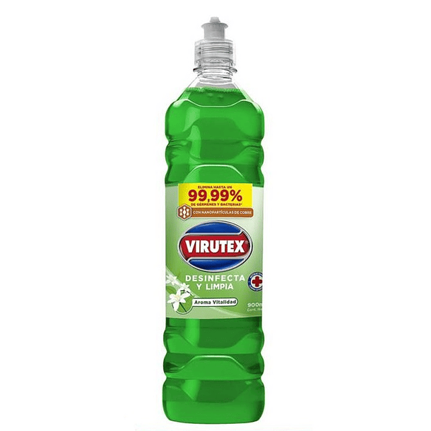 LIMPIADOR DE SUPERFICIES AROMA VITALIDAD DESINFECTANTE VIRUTEX 900 ML 