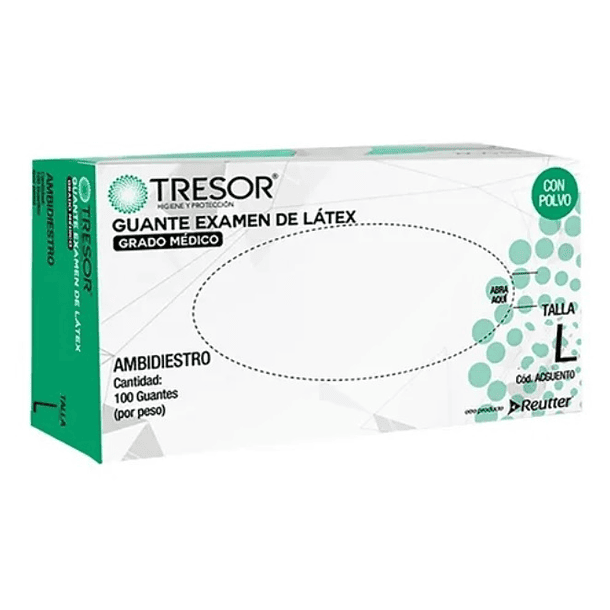 GUANTE LATEX TRESOR TALLA 