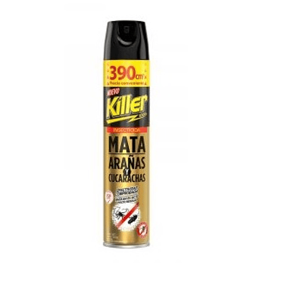 INSECTICIDA MATA ARAÑAS Y CUCARACHAS KILLER 390 cm³  