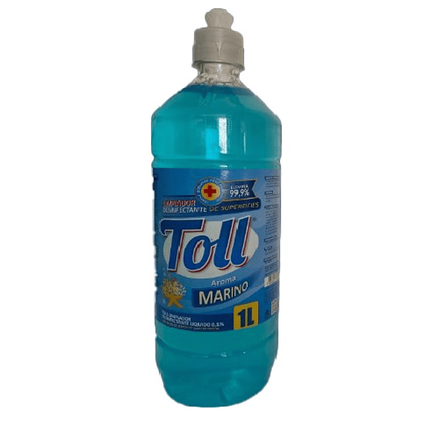 LIMPIADOR  TOLL  DESINFECTANTE DE SUPERFICIES AROMA MARINO 1 LT. 