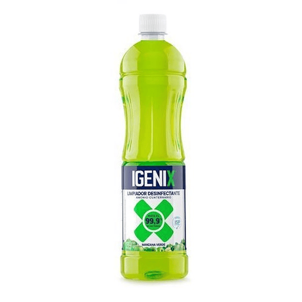 lIMPIADOR DE SUPERFICIES AROMA MANZANA VERDE DESINFECTANTE IGENIX 900 ML 