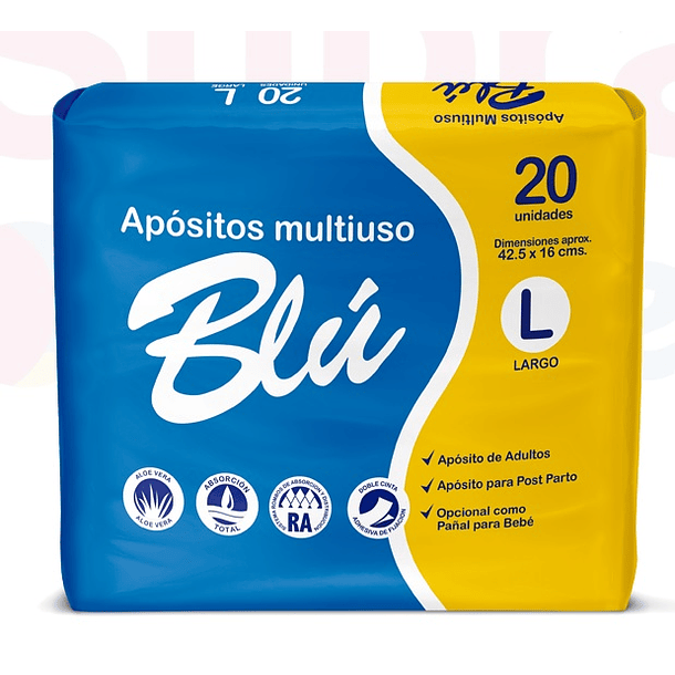 APOSITO BLU TALLA L -  20 UNIDADES 