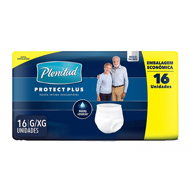 ROPA INTERIOR PLENITUD PROTECT PLUS G/XG 16 UND 