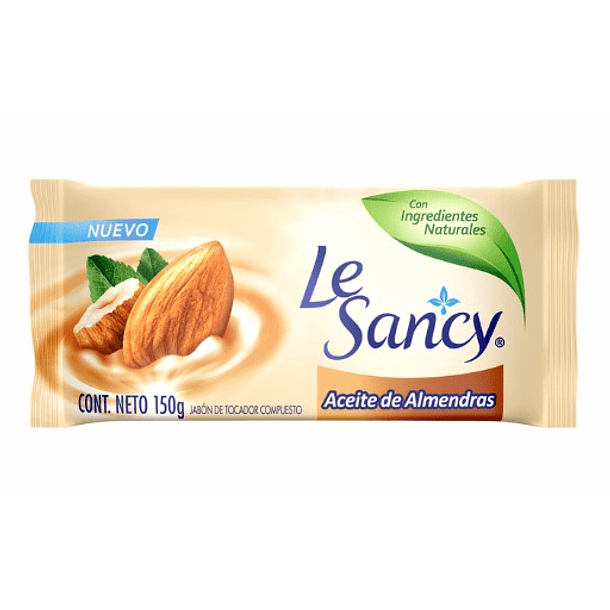 JABON EN BARRA LE SANCY ACEITE DE ALMENDRAS 150 gr 