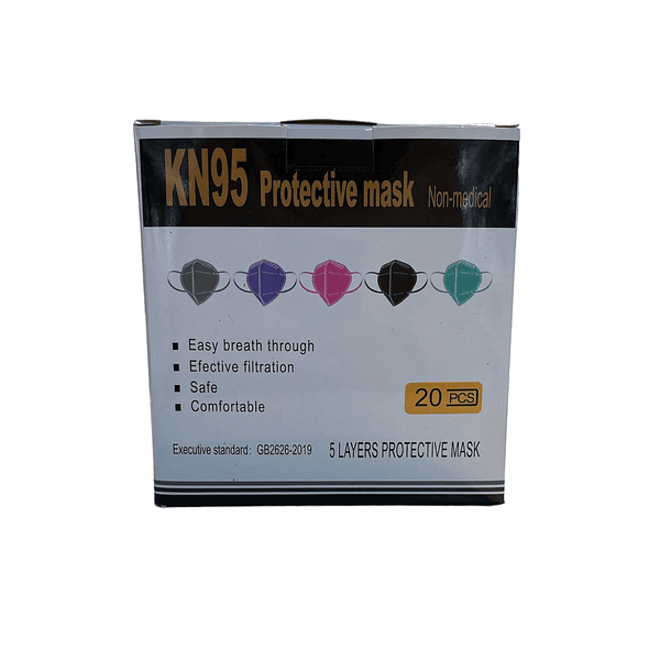 MASCARILLA KN95 COLORES SURTIDOS  20 UNIDADES  