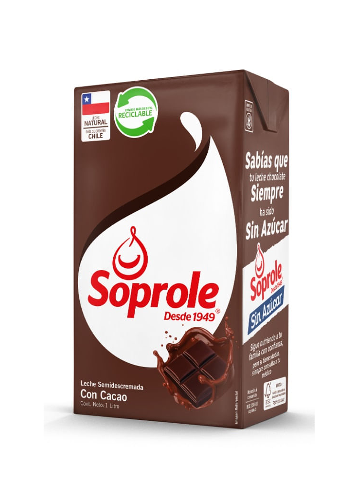 Leche semidescremada Soprole 1